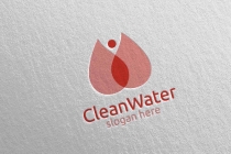 Green Water Drop Health Care Logo Screenshot 4
