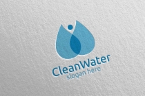 Green Water Drop Health Care Logo Screenshot 5