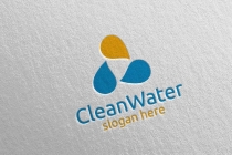 Green Water Drop Health Care Logo Design Screenshot 1