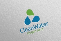 Green Water Drop Health Care Logo Design Screenshot 4
