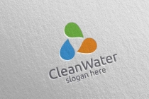 Green Water Drop Health Care Logo Design Screenshot 5