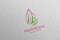 Water Drop Health Care Medical Logo Design Screenshot 2