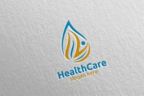 Water Drop Health Care Medical Logo Design Screenshot 4