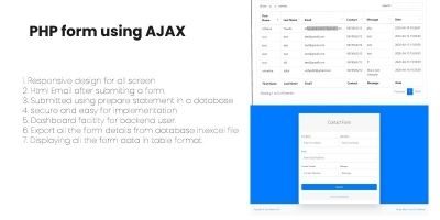 PHP Form Management Using AJAX