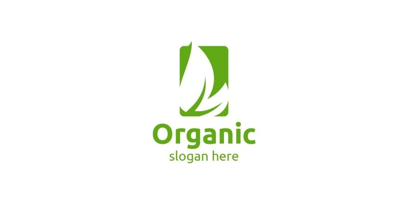 Natural And Organic Logo Design Template