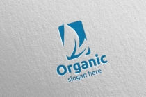 Natural And Organic Logo Design Template Screenshot 1