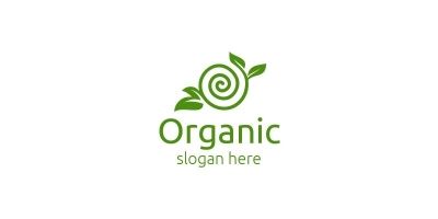 Natural and Organic Logo design template