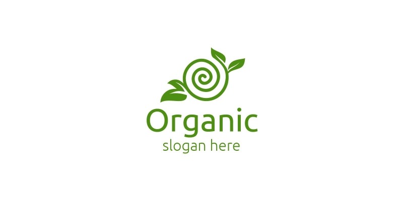 Natural and Organic Logo design template