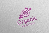 Natural and Organic Logo design template Screenshot 1