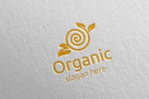 Natural and Organic Logo design template Screenshot 2