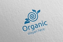 Natural and Organic Logo design template Screenshot 4
