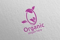 Natural and Organic Logo Design Template Screenshot 2