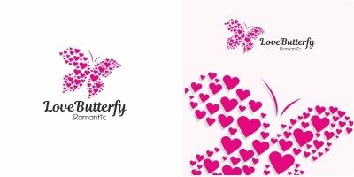 Love Butterfly Logo