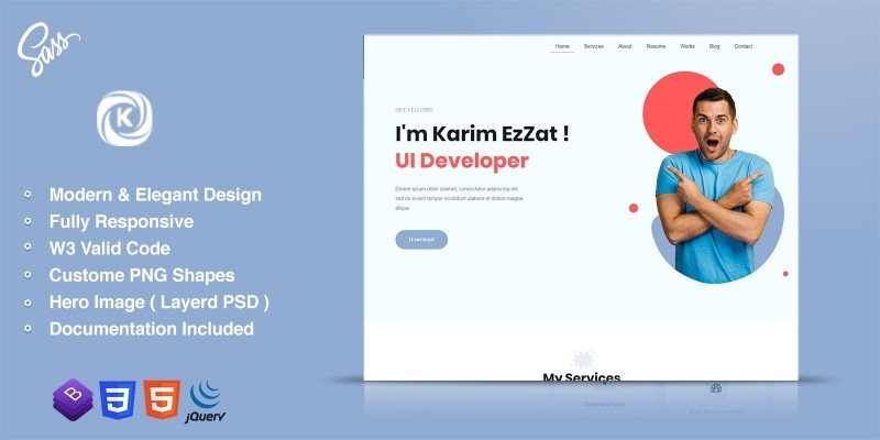 Karmen - Personal Portfolio Template