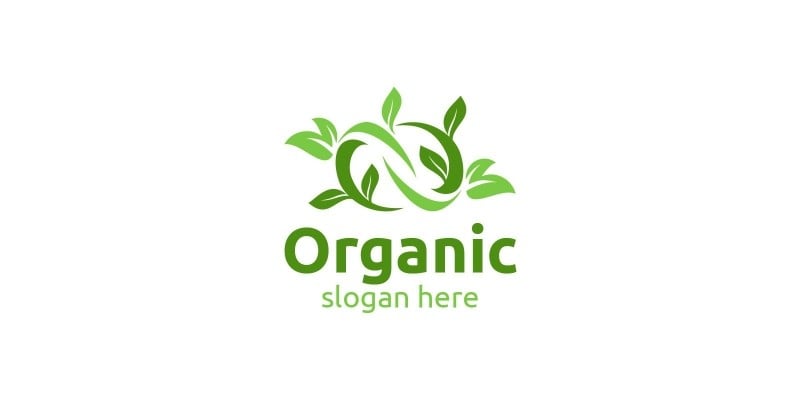 Infinity Natural and Organic Logo design template