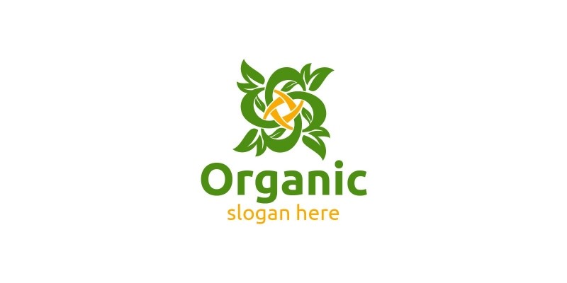 Infinity Natural and Organic Logo design template