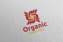 Infinity Natural and Organic Logo design template Screenshot 1