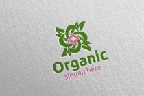 Infinity Natural and Organic Logo design template Screenshot 4