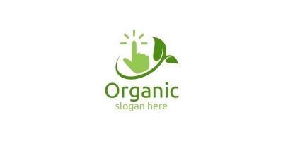 Online Natural and Organic Logo design template