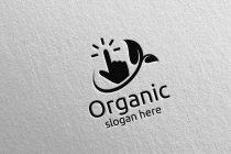 Online Natural and Organic Logo design template Screenshot 3