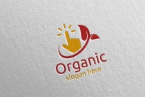 Online Natural and Organic Logo design template Screenshot 4