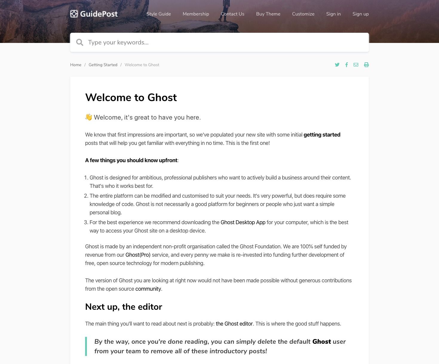 Ghost: Independent technology for modern publishing