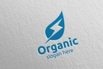 Fast Natural And Organic Logo Design Template Screenshot 1