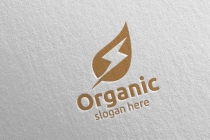 Fast Natural And Organic Logo Design Template Screenshot 2