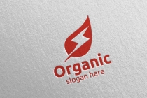 Fast Natural And Organic Logo Design Template Screenshot 4