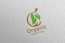 Natural And Organic Logo Design Template Screenshot 1