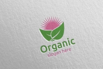 Natural And Organic Logo Design Template Screenshot 2