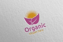 Natural And Organic Logo Design Template Screenshot 3