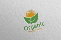 Natural And Organic Logo Design Template Screenshot 4