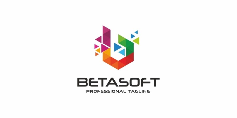 Betasoft B Letter Colorful Logo