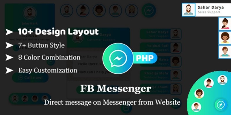 Facebook Messenger - FB Messenger PHP Plugin