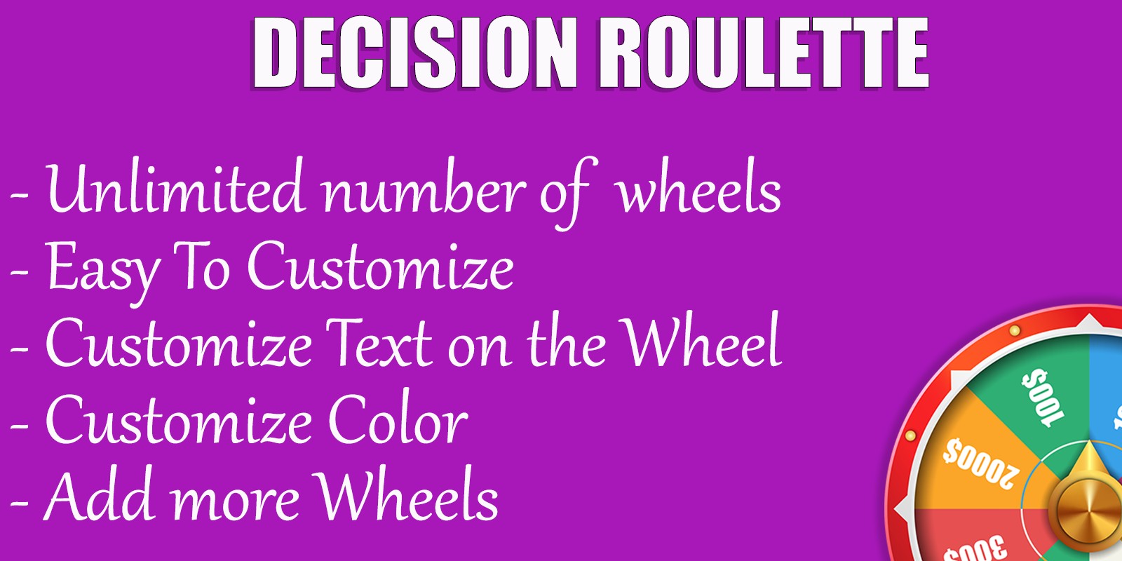 Decision Roulette Android Source Code by VMCodes Codester