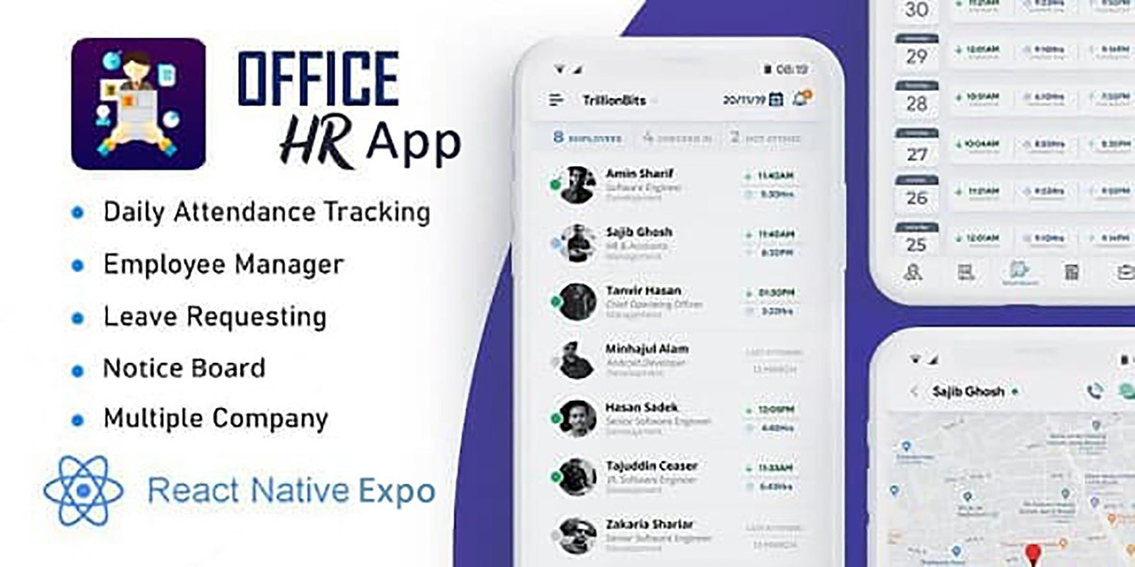 Employee Tracker - React Native App Template