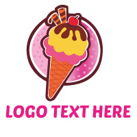 Ice Cream Logo Template