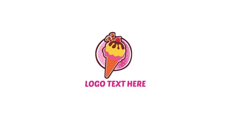 Ice Cream Logo Template