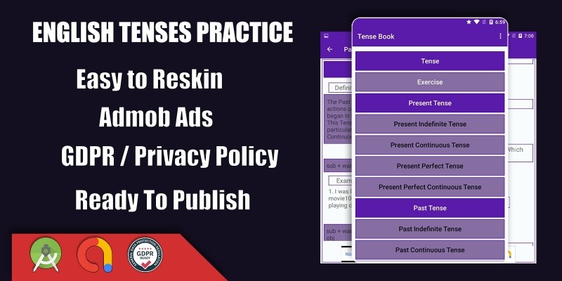 English Tenses Practice - Android Source Code