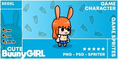 Cute Bunny Girl - Game Character