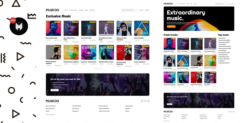Musico - Premium Music Download Site HTML Template