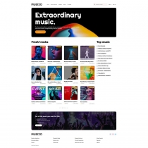 Musico - Premium Music Download Site HTML Template Screenshot 1