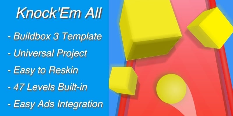 Knock Em All 3D - Buildbox Template