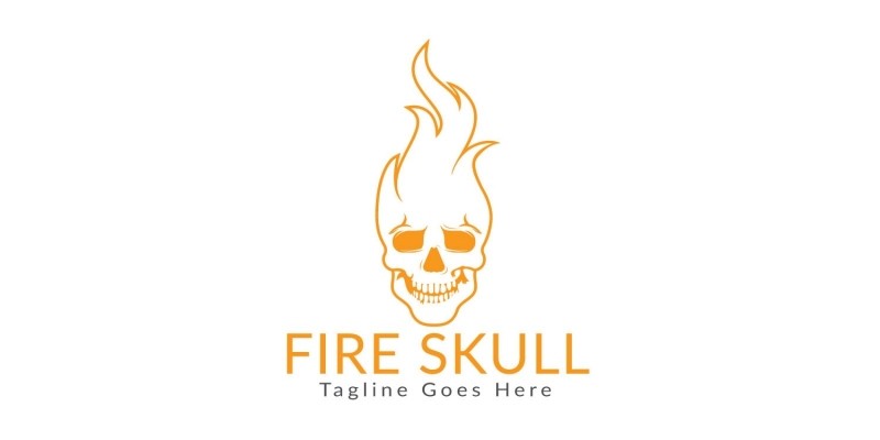 Fire Skull Logo Design