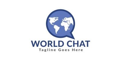 World Chat Logo Design