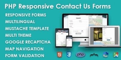PHP Responsive Contact Us Forms