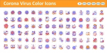  Corona Virus Color Vector icon Screenshot 4