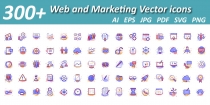 Web And Content Marketing Isolated Vector Icons  Screenshot 1