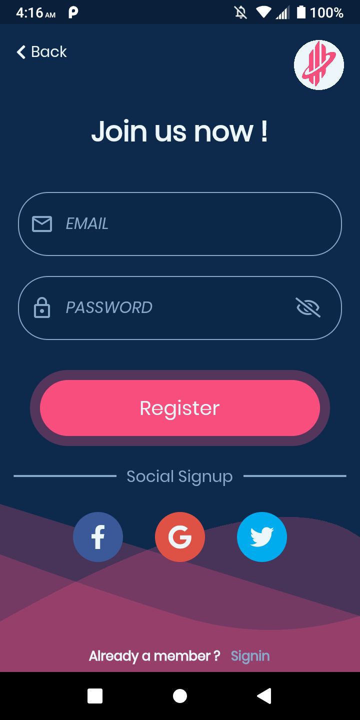 Flutter Login And Register UI by NidhalChelhi | Codester